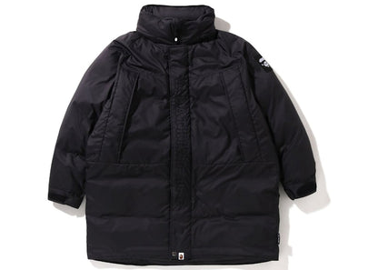 BAPE Long Relaxed Fit Down Jacket Black