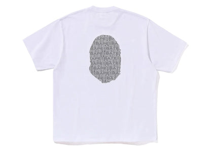 BAPE Lux Sport Pattern Ape Head Relaxed Fit Tee White