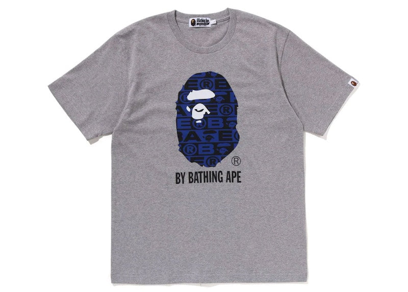 BAPE Lux Sport Pattern By Bathing Ape Tee Gray