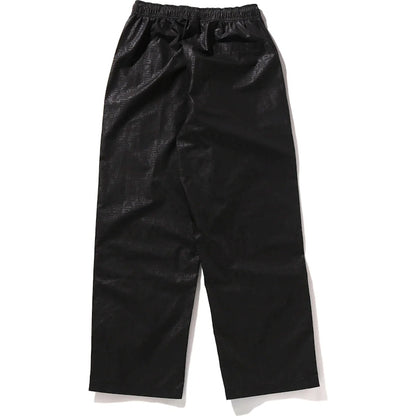 BAPE Lux Sport Pattern Relaxed Fit Track Pants Black