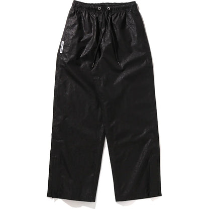 BAPE Lux Sport Pattern Relaxed Fit Track Pants Black