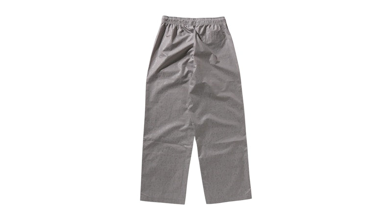 BAPE Lux Sport Pattern Relaxed Fit Track Pants Gray