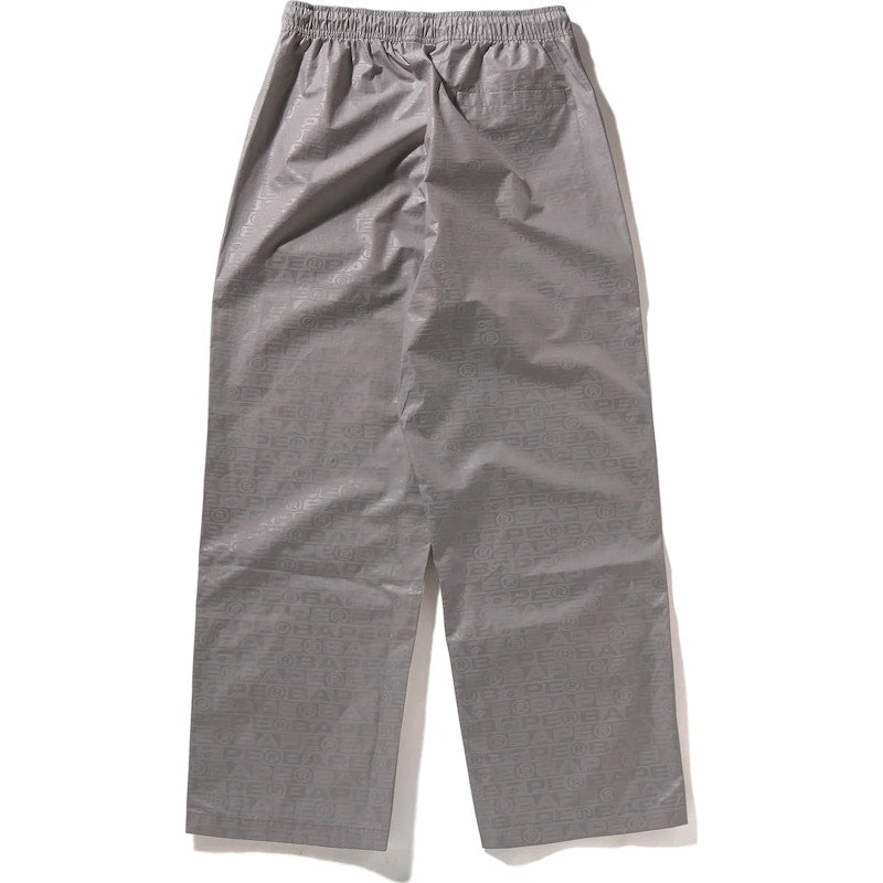 BAPE Lux Sport Pattern Relaxed Fit Track Pants Grey
