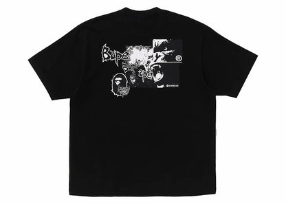 BAPE Mad Ape Graphic Logo Relaxed Fit Tee Black