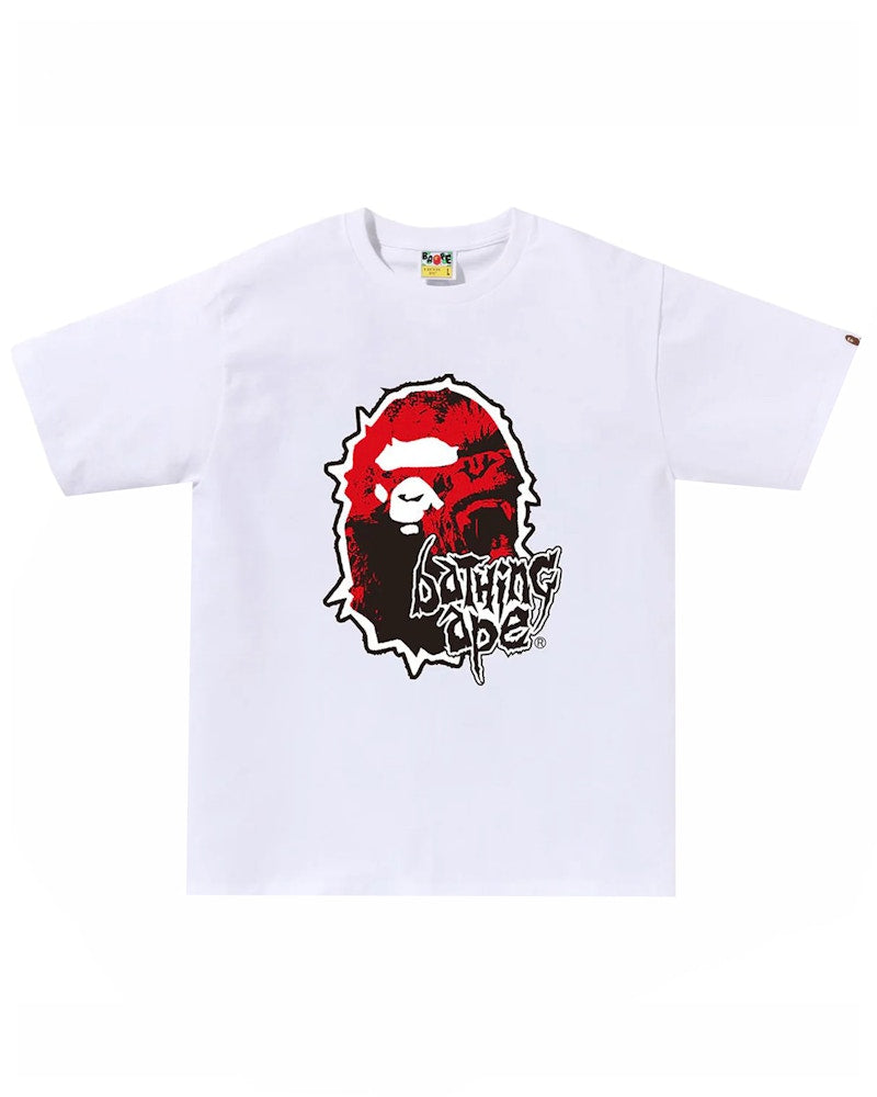 BAPE Mad Ape Head Tee White