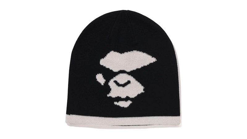BAPE Mad Face Knit Cap Black