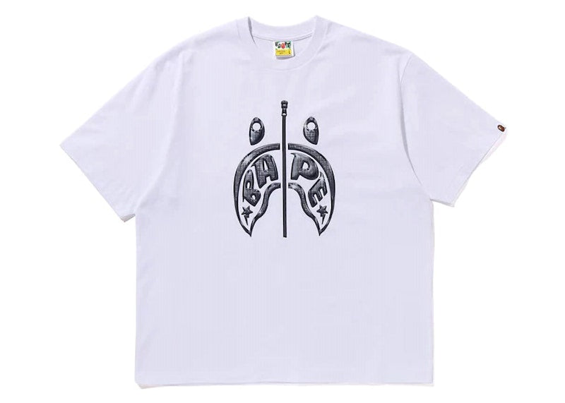 BAPE Mad Shark Photo Print Relaxed Fit Tee White