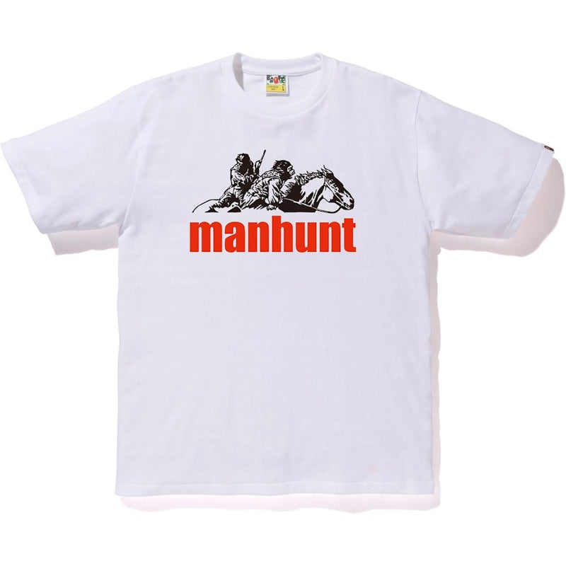 BAPE Manhunt Tee White