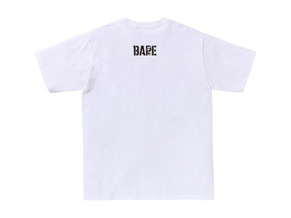 BAPE Map Camo Ape Head Shark Tee White/Multicolor