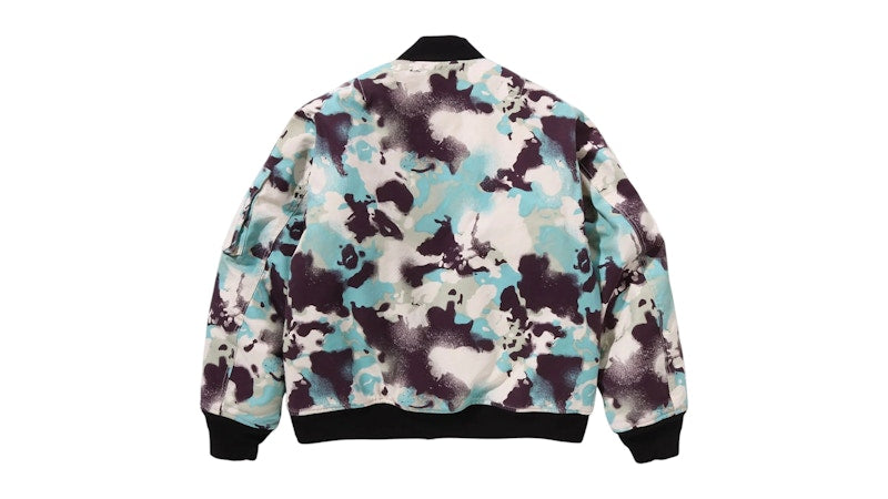 BAPE Map Camo Bomber Jacket Multi