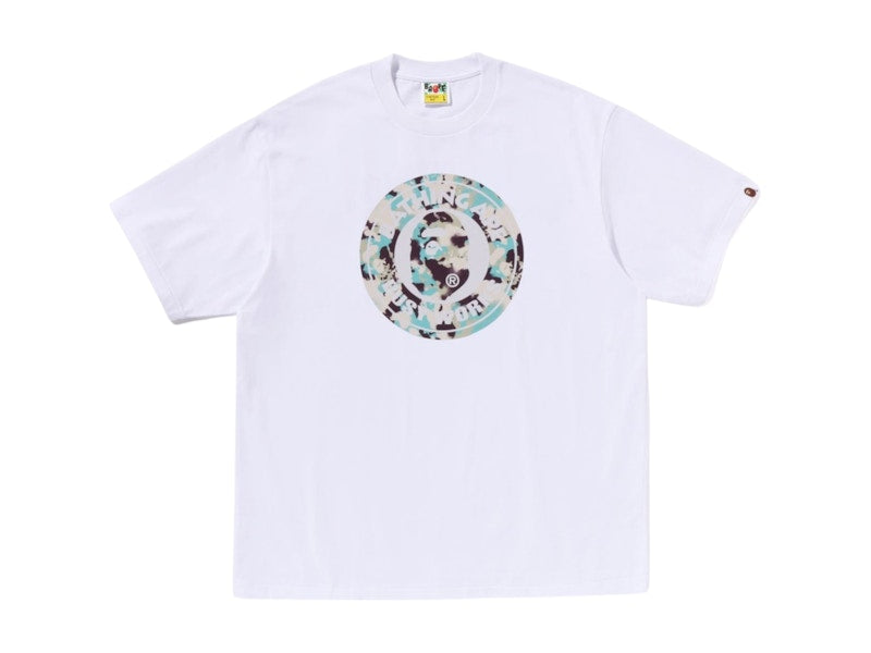 BAPE Map Camo Busy Works Relaxed Fit Tee White