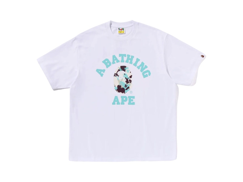 BAPE Map Camo College Relaxed Fit Tee White