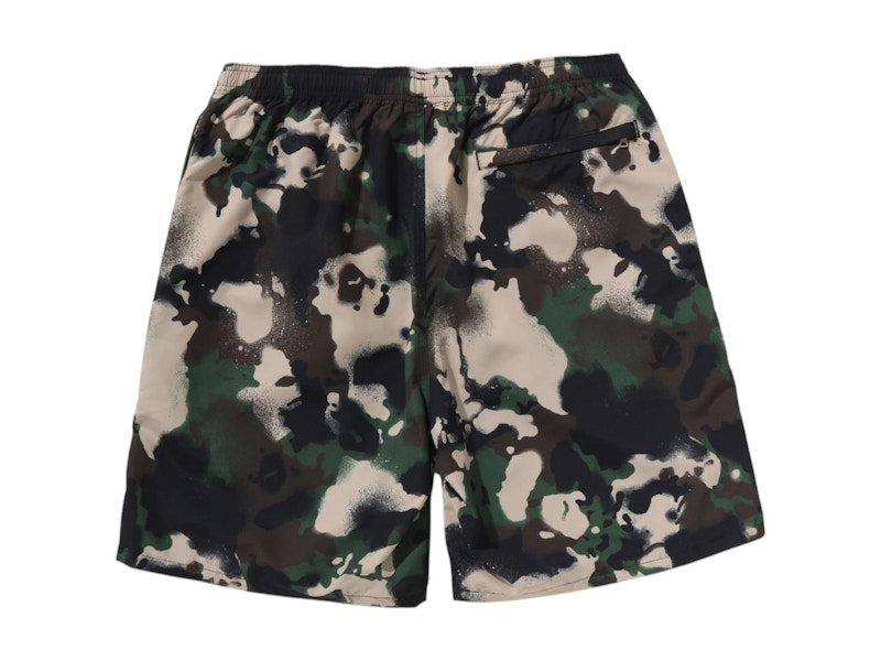BAPE Map Camo Regular Fit Beach Shorts Green