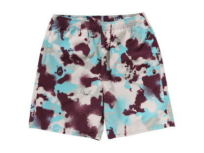 BAPE Map Camo Regular Fit Beach Shorts Multicolor