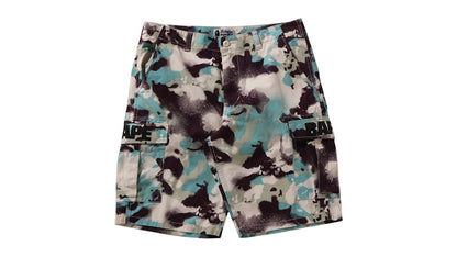 BAPE Map Camo Regular Fit Cargo Shorts Multi