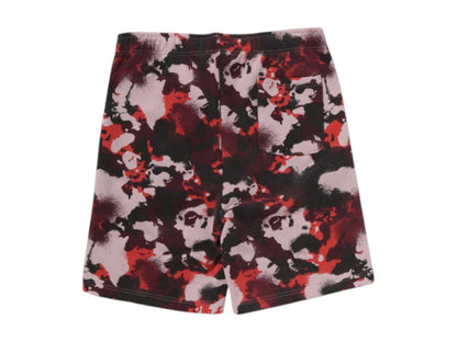BAPE Map Camo Regular Fit Shark Sweat Shorts Red