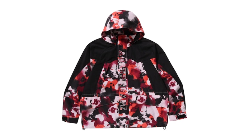 BAPE Map Camo Snowboard Jacket Jacket Red