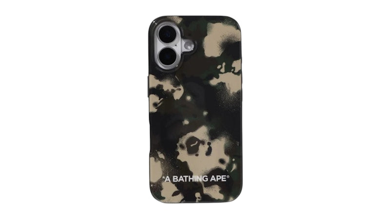 BAPE Map Camo iPhone 16 Case Green