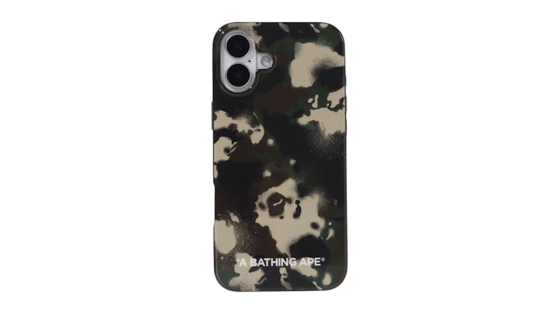 BAPE Map Camo iPhone 16 Plus Case Green