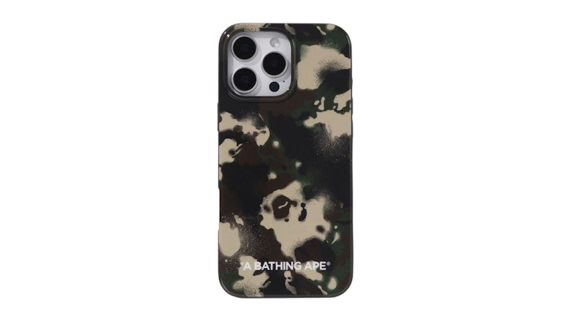 BAPE Map Camo iPhone 16 Pro Max Case Green