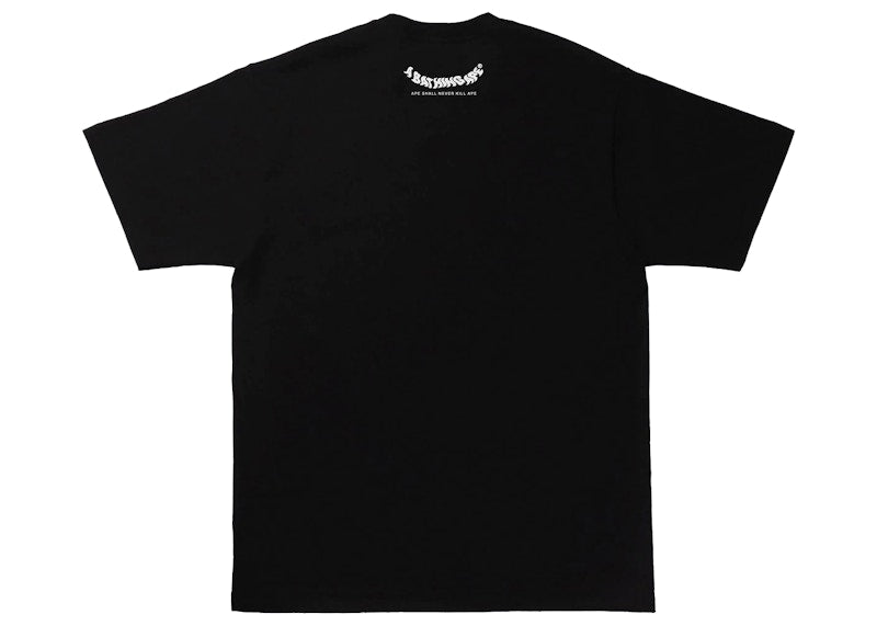 BAPE Marble Camo Ape Head Tee Black