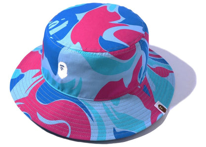 BAPE Marble Camo Bucket Hat Blue