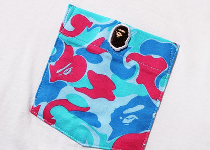 BAPE Marble Camo Pocket Tee White