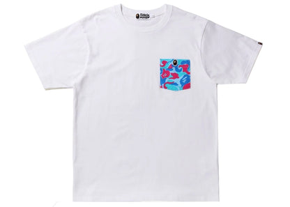 BAPE Marble Camo Pocket Tee White