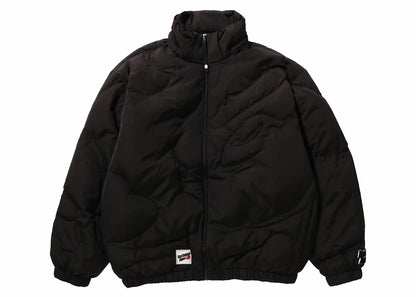 BAPE Mega ABC Camo Detachable Hoodie Puffer Down Jacket Black