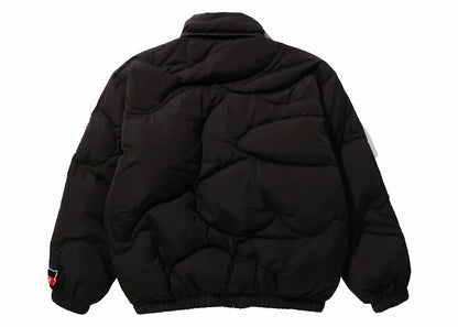 BAPE Mega ABC Camo Detachable Hoodie Puffer Down Jacket Black