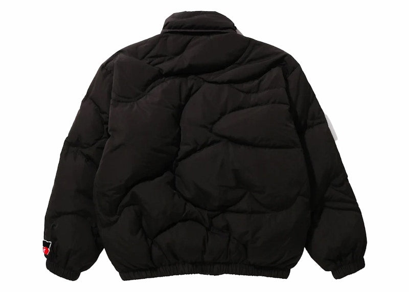 BAPE Mega ABC Camo Detachable Hoodie Puffer Down Jacket Black