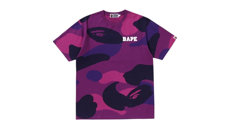 BAPE Mega Color Camo Relaxed Fit Tee Purple