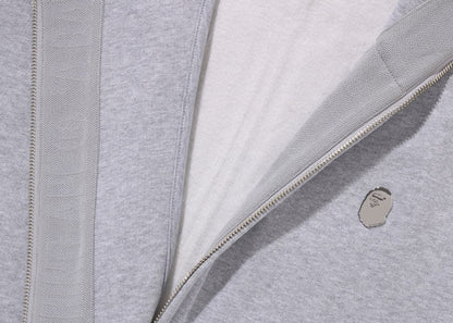 BAPE Metal One Point Full Zip Hoodie Gray
