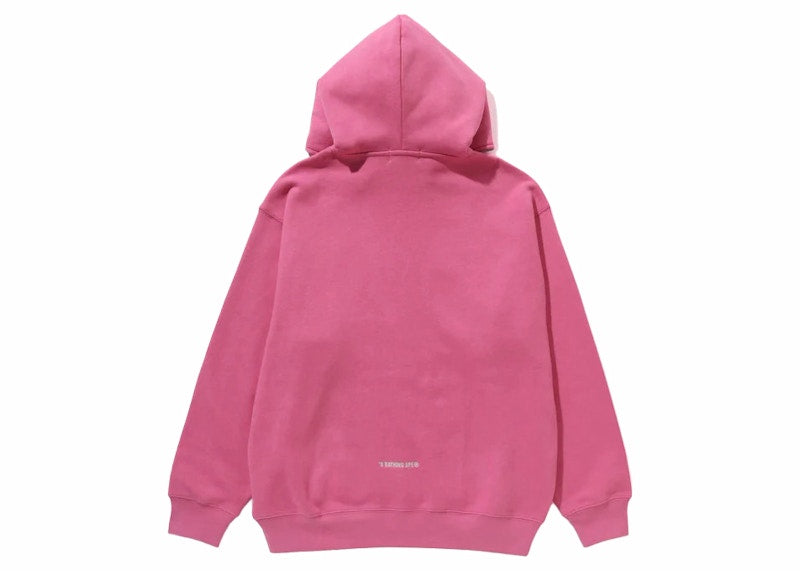 BAPE Metal One Point Full Zip Hoodie Pink