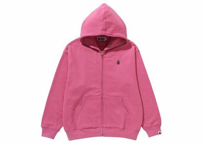 BAPE Metal One Point Full Zip Hoodie Pink