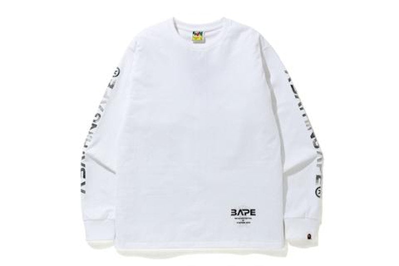 BAPE Mid Autumn Festival Long Sleeve Tee White