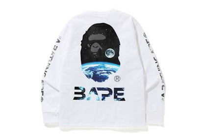 BAPE Mid Autumn Festival Long Sleeve Tee White