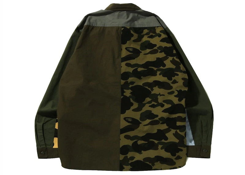 BAPE Military Crazy Pattern Relaxed Fit Shirt Multi