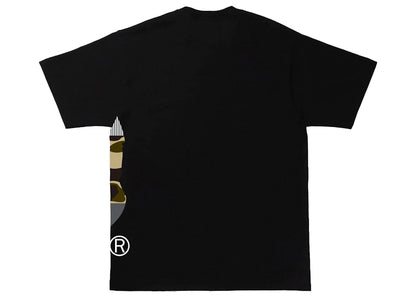BAPE Military Crazy Side Big Ape Head Tee Black