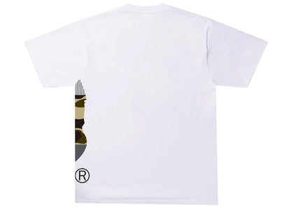 BAPE Military Crazy Side Big Ape Head Tee White