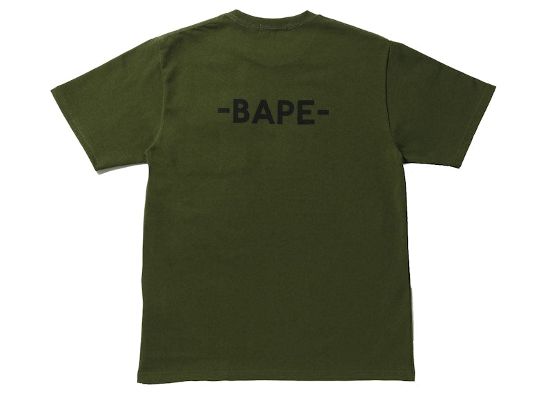 BAPE Military Heavy Weight Pocket Tee Olivedrab