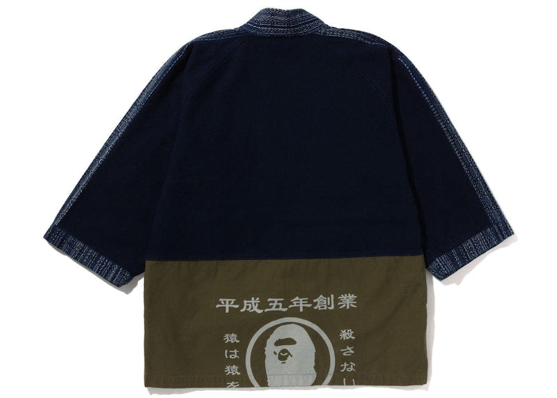 BAPE Military Kimono Jacket Indigo Khaki