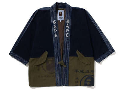BAPE Military Kimono Jacket Indigo Khaki