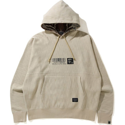 BAPE Military Loose Fit Pullover Hoodie Beige