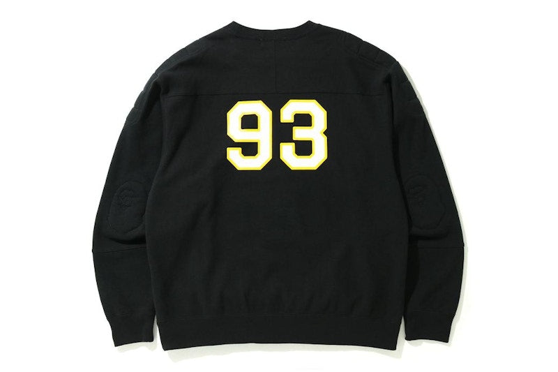 BAPE Military Padded Relaxed Fit Crewneck Black