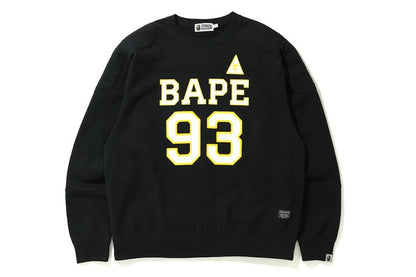 BAPE Military Padded Relaxed Fit Crewneck Black