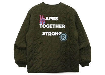 BAPE Military Patch Liner Jacket Olivedrab