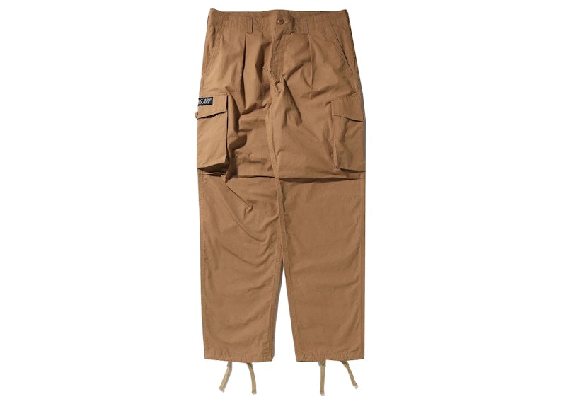 BAPE Military Wide Cargo Pants Beige