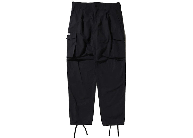 BAPE Military Wide Cargo Pants Black