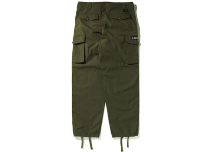 BAPE Military Wide Cargo Pants Olivedrab